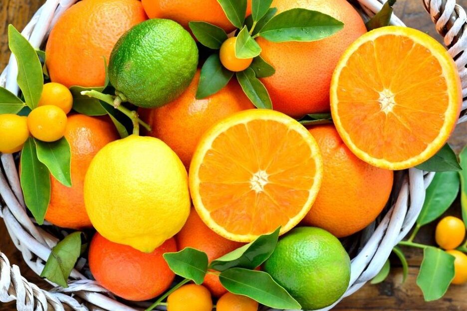 Güç için portakal ve limon